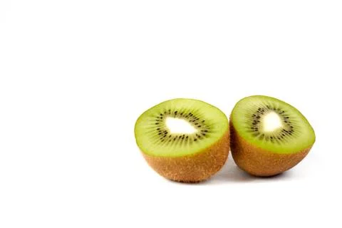 Kiwi on a white background Stock Photos