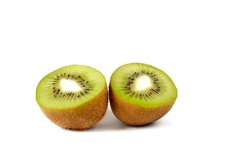 Kiwi on a white background Stock Photos