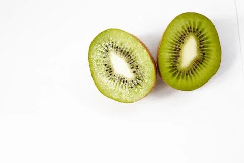 Kiwi on a white background Stock Photos