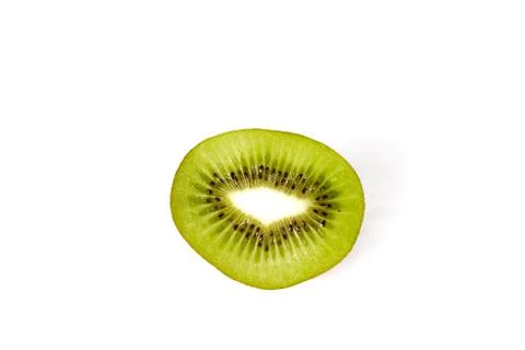 Kiwi on a white background Stock Photos