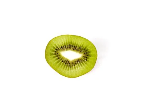 Kiwi on a white background Stock Photos