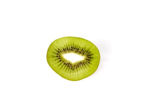 Kiwi on a white background Stock Photos