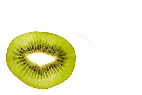Kiwi on a white background Stock Photos