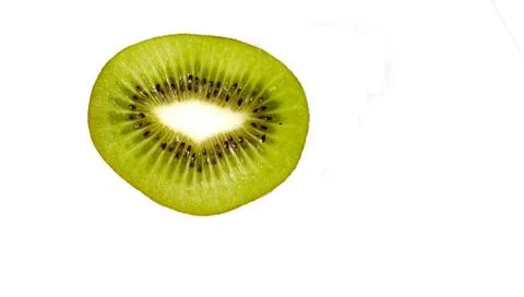 Kiwi on a white background Stock Photos