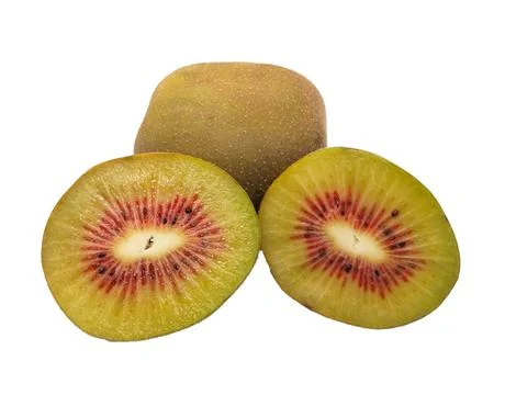 Kiwi on white background Stock Photos