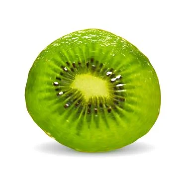 Kiwi on a white background. Vector Stock Illustration