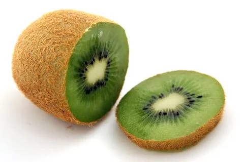 Kiwi on white Stock Photos