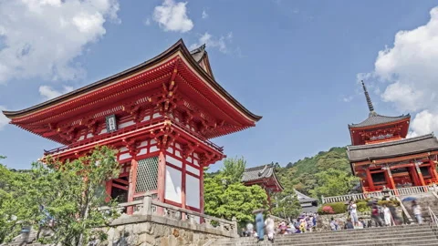 Kiyomizu Dera temple Stock Footage 138490315