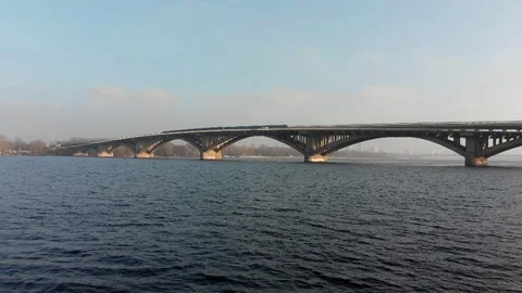 Kiyv metro bridge Stock Footage 105604332