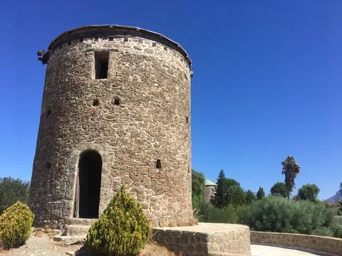 Kızlan windmill Foto stock