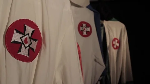KKK Robes Rackfocus Stock Footage 79117679