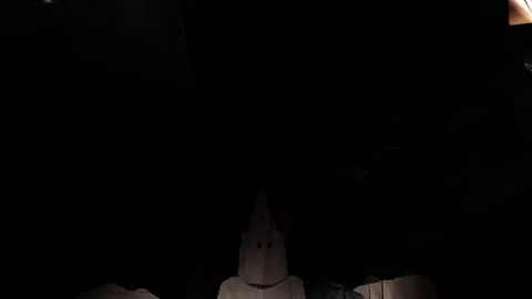 KKK Robes Tiltdown Stock Footage 79117641