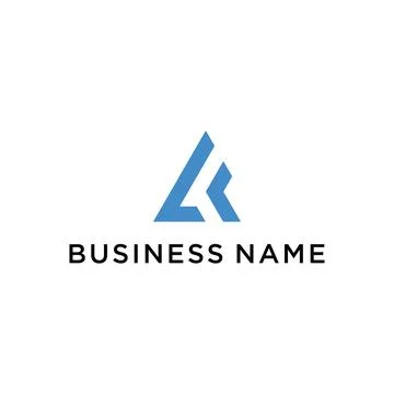 Kl logo design simple modern template Stock Illustration