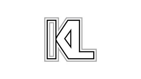 KL Logo Stock-Illustration