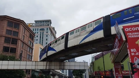 KL Monorail Stock Footage 299583683