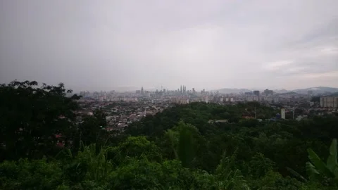 A KL silent rain Stock Footage 145798507