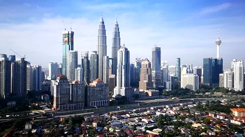 KL skyscrappers Stock Footage 145885585