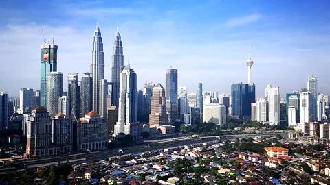 KL skyscrappers Stock Footage 145885620