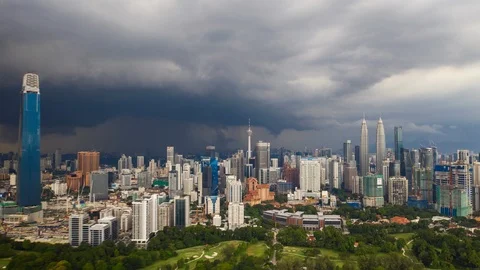 KL Storm Stock Footage 121861232