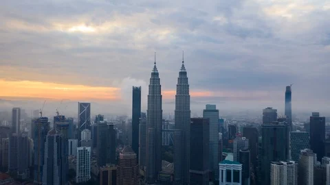 KL Sunrise Stock Footage 121861125