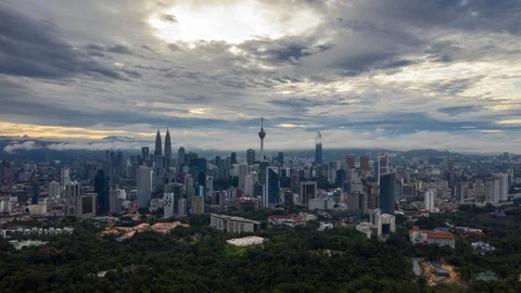 KL Sunrise Stock Footage 121861126