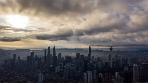 KL Sunrise Stock Footage 121861178