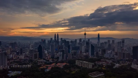 KL Sunrise Stock Footage 121861187