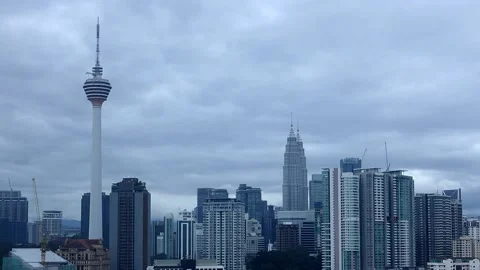 KL Tower 6 down Stock Footage 145975237