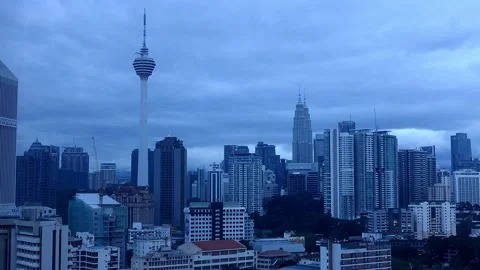 KL Tower 7 Pan Right Stock Footage 145975238