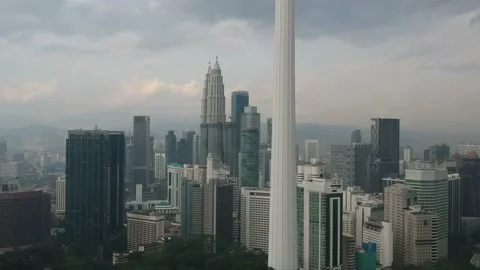 KL Tower Video stock 136340730