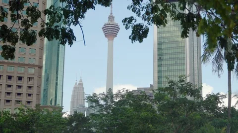 KL Tower as known as Menara Kuala Lumpur Stock Footage 119999028