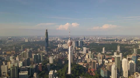 KL Tower in the morning Stock Footage 140212587