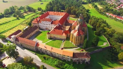 The Kladruby monastery. 스톡 동영상 71954516