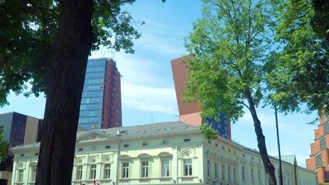 Klaipeda municipality building Stock Footage 133526015
