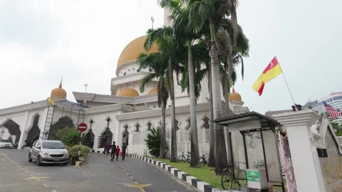 Klang Royal Town Mosque, also known as Masjid Bandar Diraja Klang Stock Footage 342366969