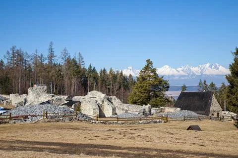 Klastorisko monastery in spring Stock Photos