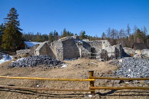 Klastorisko monastery in spring Stock Photos