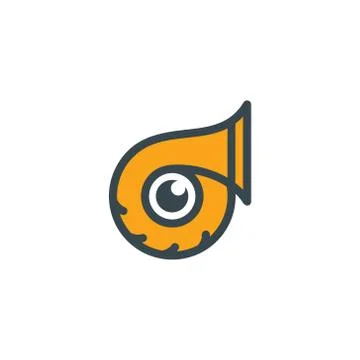 Klaxon sign Stock Illustration