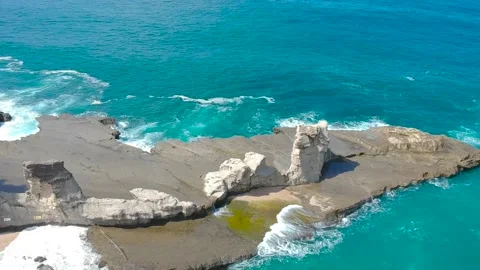 Klayar Beach, Pacitan, East Java, Indonesia Stock Footage 160135616