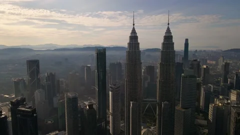 KLCC in the morning Stock Footage 140211356