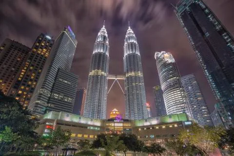 KLCC at Night Foto stock