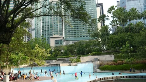 KLCC Park, Malaysia Stock Footage 244918375