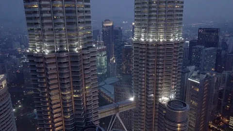 KLCC Rising From Below Video stock 103825945