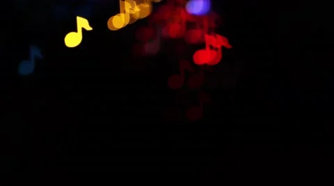 Klef treble shape bokeh Stock Footage 56269891