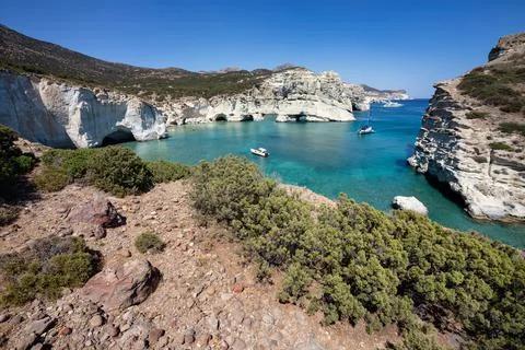 Kleftiko Cove Stock Photos