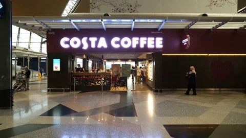 KLIA Costa Coffee Stock Footage 220892916