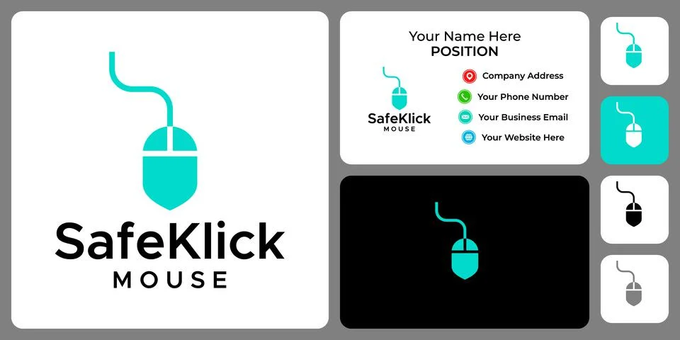 KLICK MOUSE LOGO Illustrazione stock