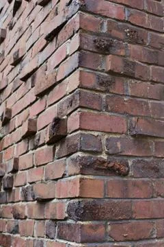 Klinker or clinker brick corner Stock Photos