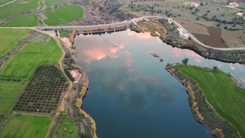 Klirou Dam Stock Footage 153750566