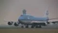 KLM 747 passing Radio control tower HD Footage